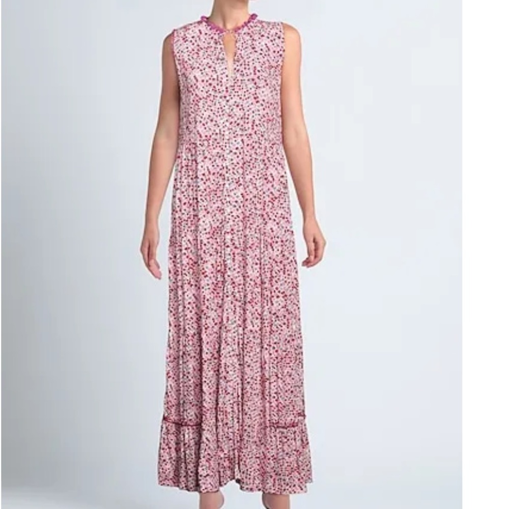 POUPETTE ST BARTH long floral sleeveless maxi dress